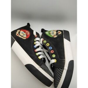 Nintendo Super Mario High‎ Top Sneakers Kids Size 5 Shoes Ground Up Mario Luigi
